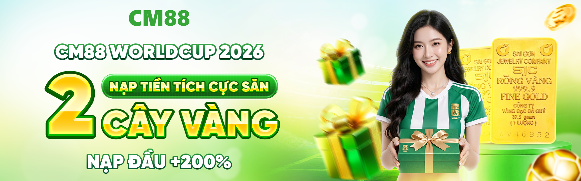 World Cup 2026 thêm phần rực rỡ khi CM88, OKVIP và thương hiệu uy tín cùng nhau tạo nên hành trình đáng nhớ.